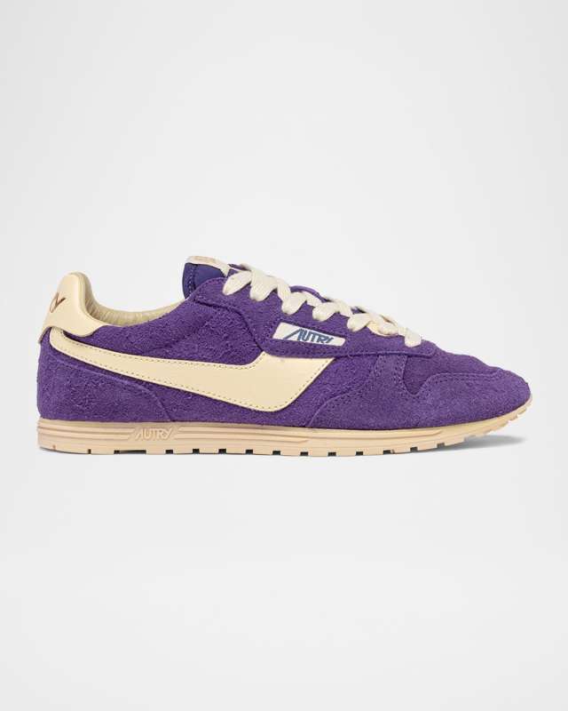 Windspin Retro Suede Low-Top Sneakers